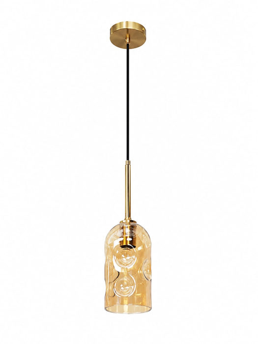 Pendul Modern 9105 din Metal și Sticlă Decorativă Ø10 cm [2]
