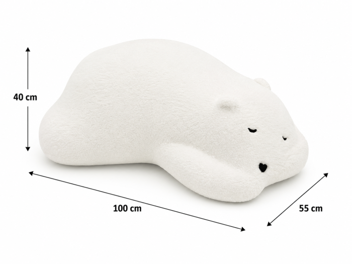 Scaun Urs Polar 11241 alb plușat [3]