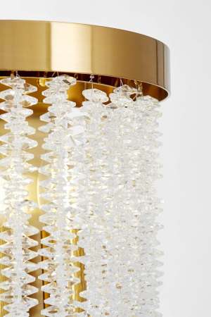 Aplica 6116/1 – corp de iluminat elegant cu franjuri din sticlă, finisaj auriu sau crom lucios, 2xE14 [2]