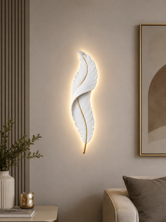 Aplice și plafoniere - Aplică LED HJ 2639 WH+GD Alb-Auriu, Formă de Pană
