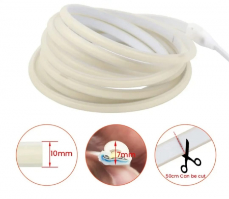 BANDA LED COB FLEXIBILA 3500K DE EXTERIOR 220V-12w/m [2]