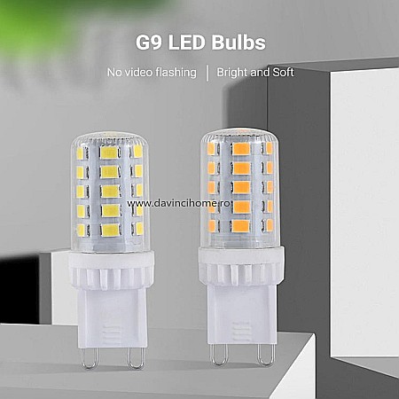 BECURI LED - BEC LED 5W G9 CU 3 INTENSITATE CULOARE