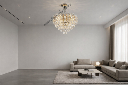 LUSTRE - Candelabru 8805/CH Crom Lucios Cristal K9 Circular