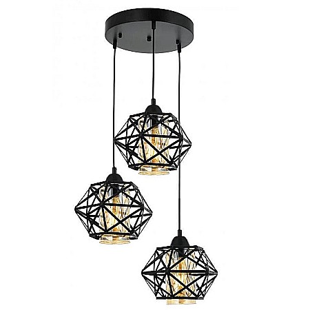 LUSTRE - Lustra 7706/3 BK