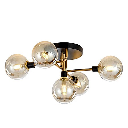 Lustra 2408/5 CP+BK [1]