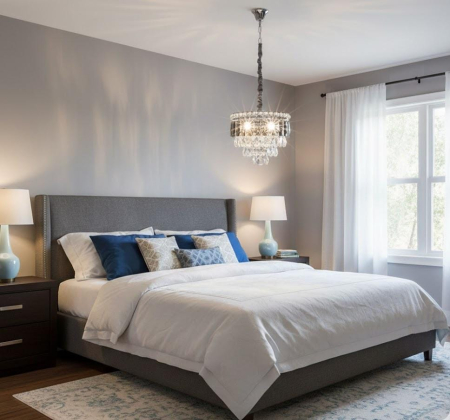 LUSTRE - Lustră elegantă 3352/300 crom cu cristale K9, Ø30 cm