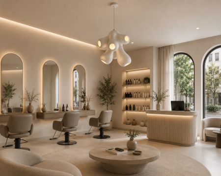 Lustre - Lustră Pendul 6601/6 din Fibră de Sticlă Albă cu Design Sculptural Contemporan