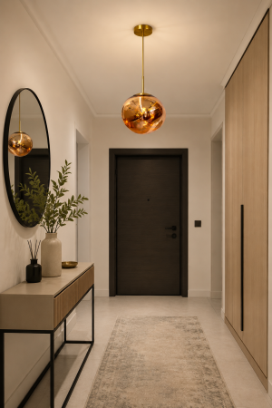 Pendule - Pendul 3146/1 din Sticlă, E27, Ø22 cm, Înălțime Reglabilă, 3 Culori