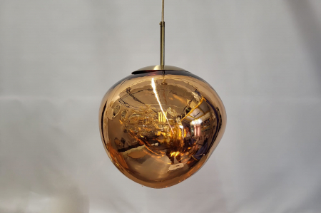 Pendul 3146/360 ,design modern ,sticlă roz metalizat, Ø36 cm [4]