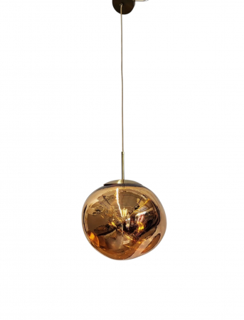 Pendul 3146/360 ,design modern ,sticlă roz metalizat, Ø36 cm [2]