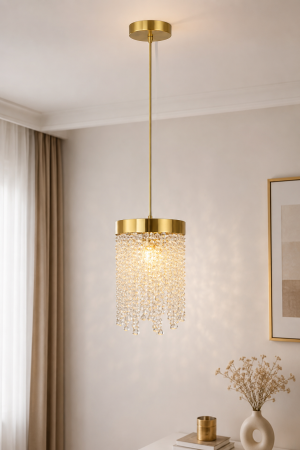 PENDULE - Pendul 6116/1 – design modern din metal și sticlă, finisaj auriu sau argintiu lucios