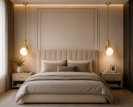 Pendule - Pendul HJ 2481 – Design modern din metal auriu și glob din sticlă albă, soclu E27