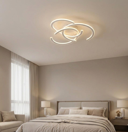APLICE SI PLAFONIERE - Plafonieră 5122/3 LED albă, 3 surse de lumină, 3 tonuri de culoare, 3x72W