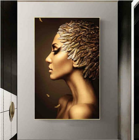 TABLOURI - Tablou Portret Pene Aurii