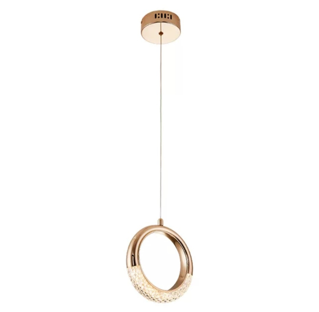 Pendul 22527 LED, acril auriu roze, 20x100 cm, reglabil