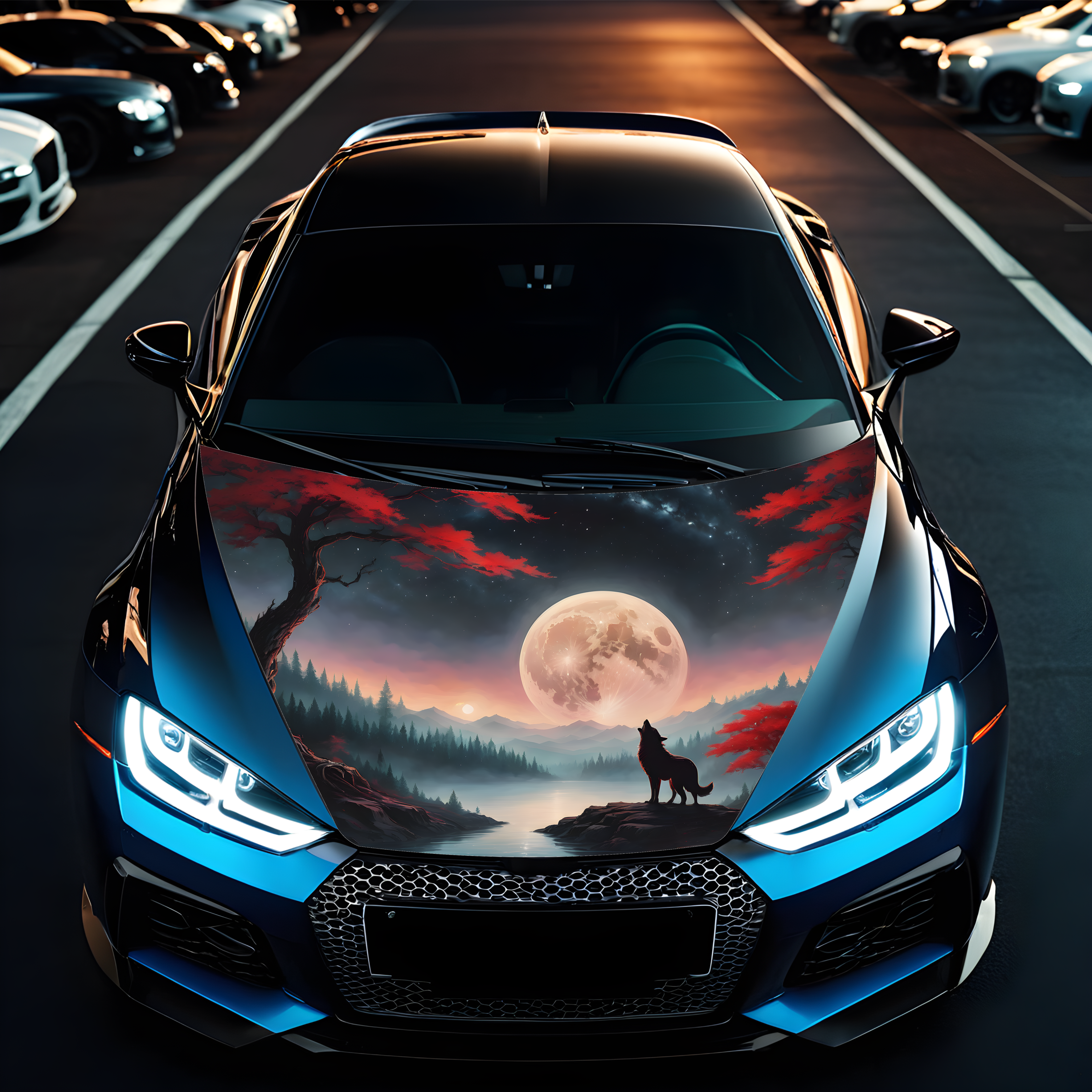 Folie Capota Auto "Hood Art" rezistenta la exterior, marime M (165 x 120cm) - Cod: AVX-CAPOTA-021M [1]