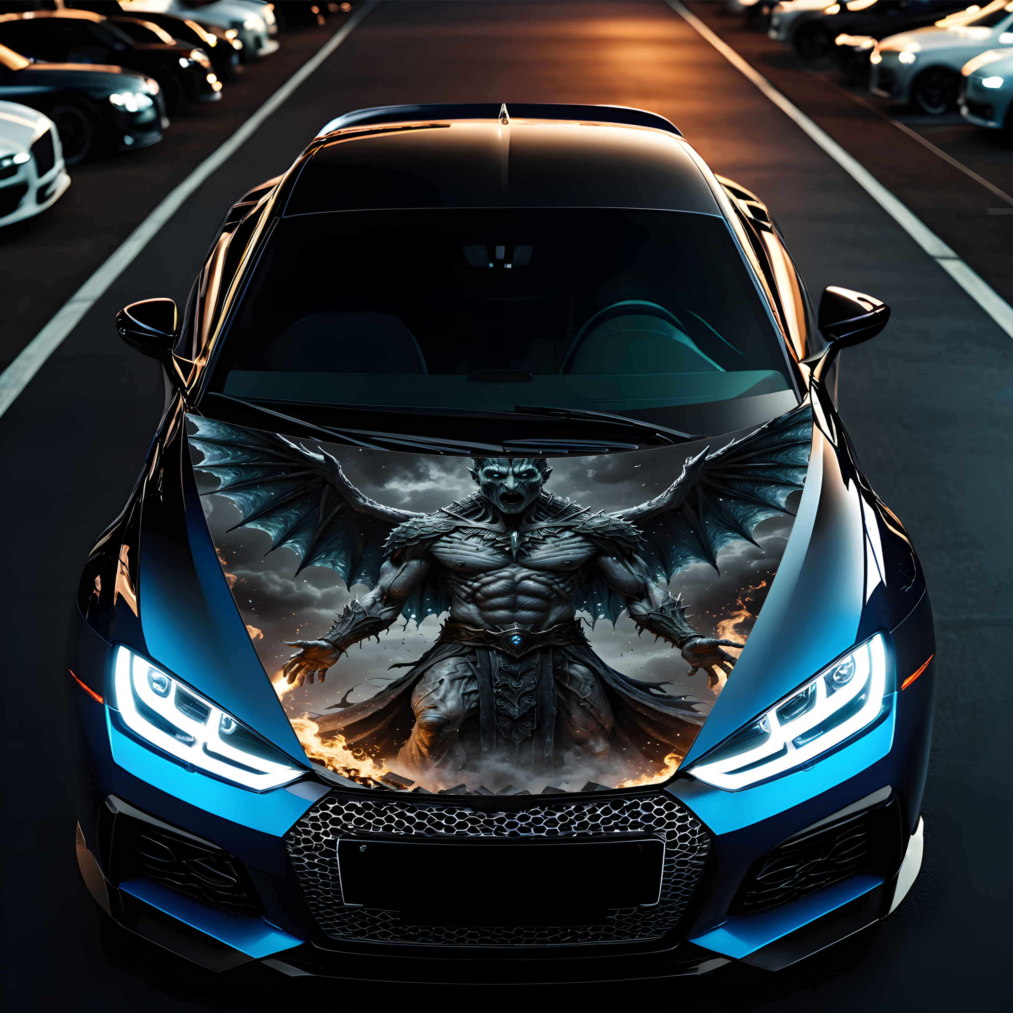 Folie Capota Auto "Hood Art" rezistenta la exterior, marime S (150 x 110cm) - Cod: AVX-CAPOTA-026S [1]