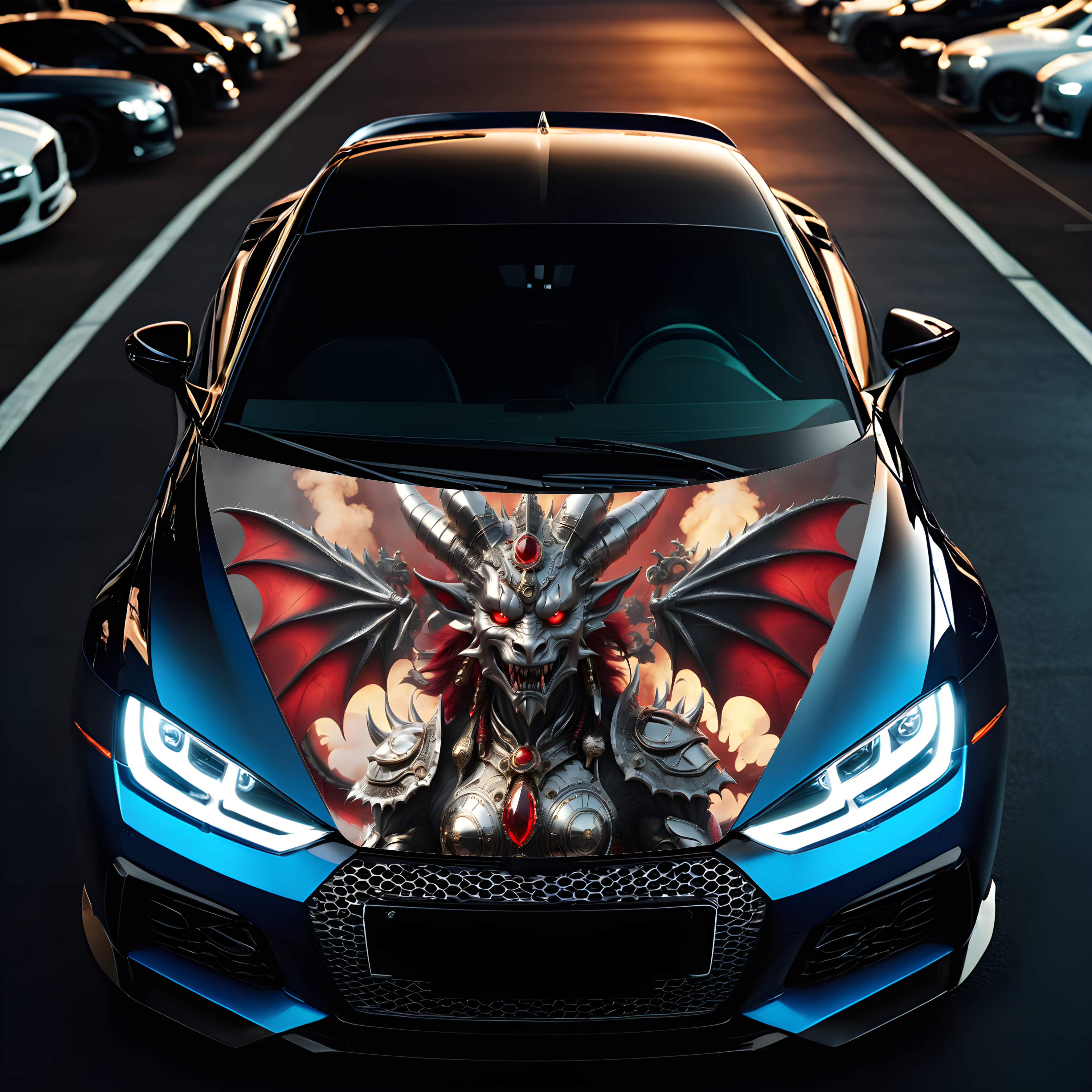 Folie Capota Auto "Hood Art" rezistenta la exterior, marime M (165 x 120cm) - Cod: AVX-CAPOTA-027M [1]