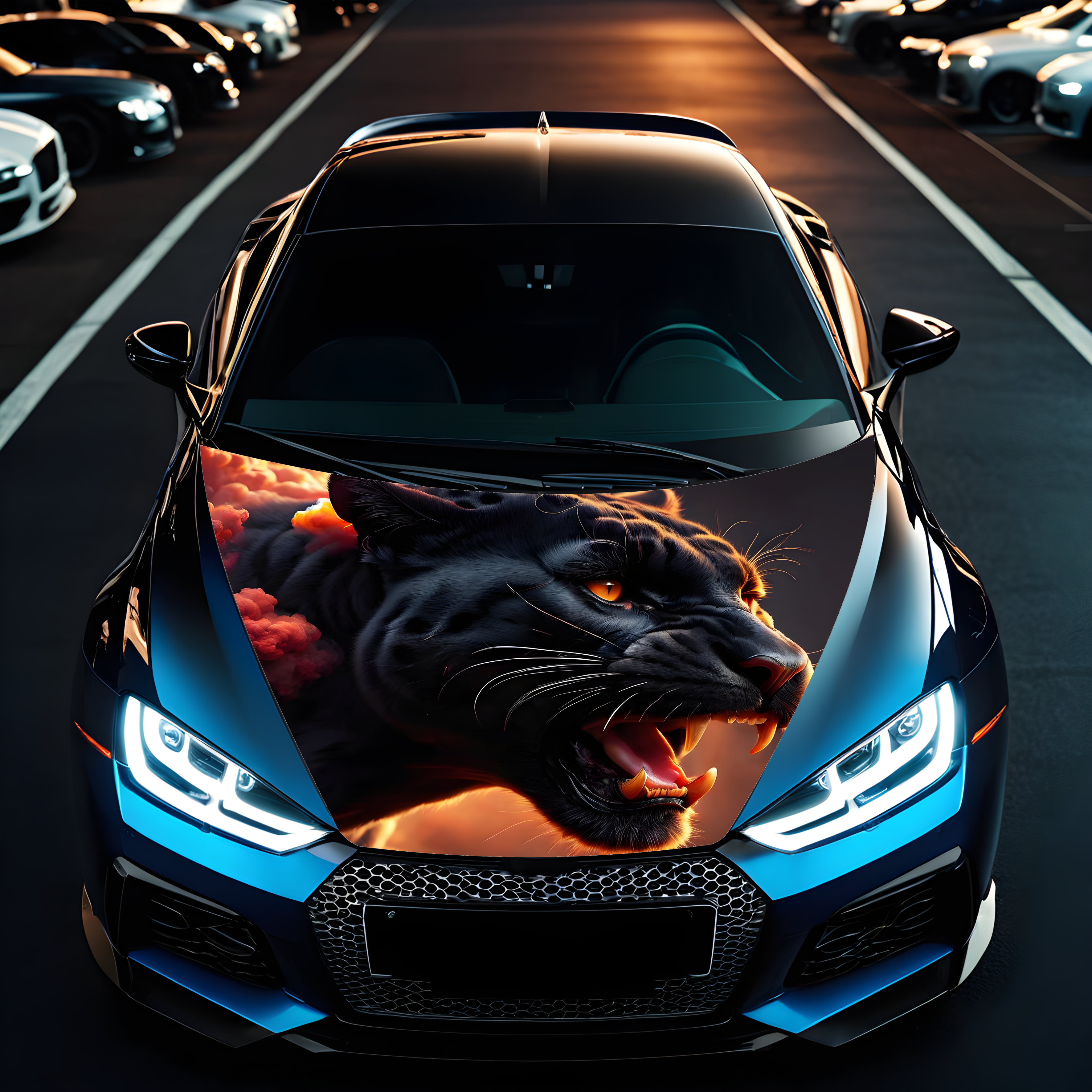 Folie Capota Auto "Hood Art" rezistenta la exterior, marime S (150 x 110cm) - Cod: AVX-CAPOTA-028S [1]