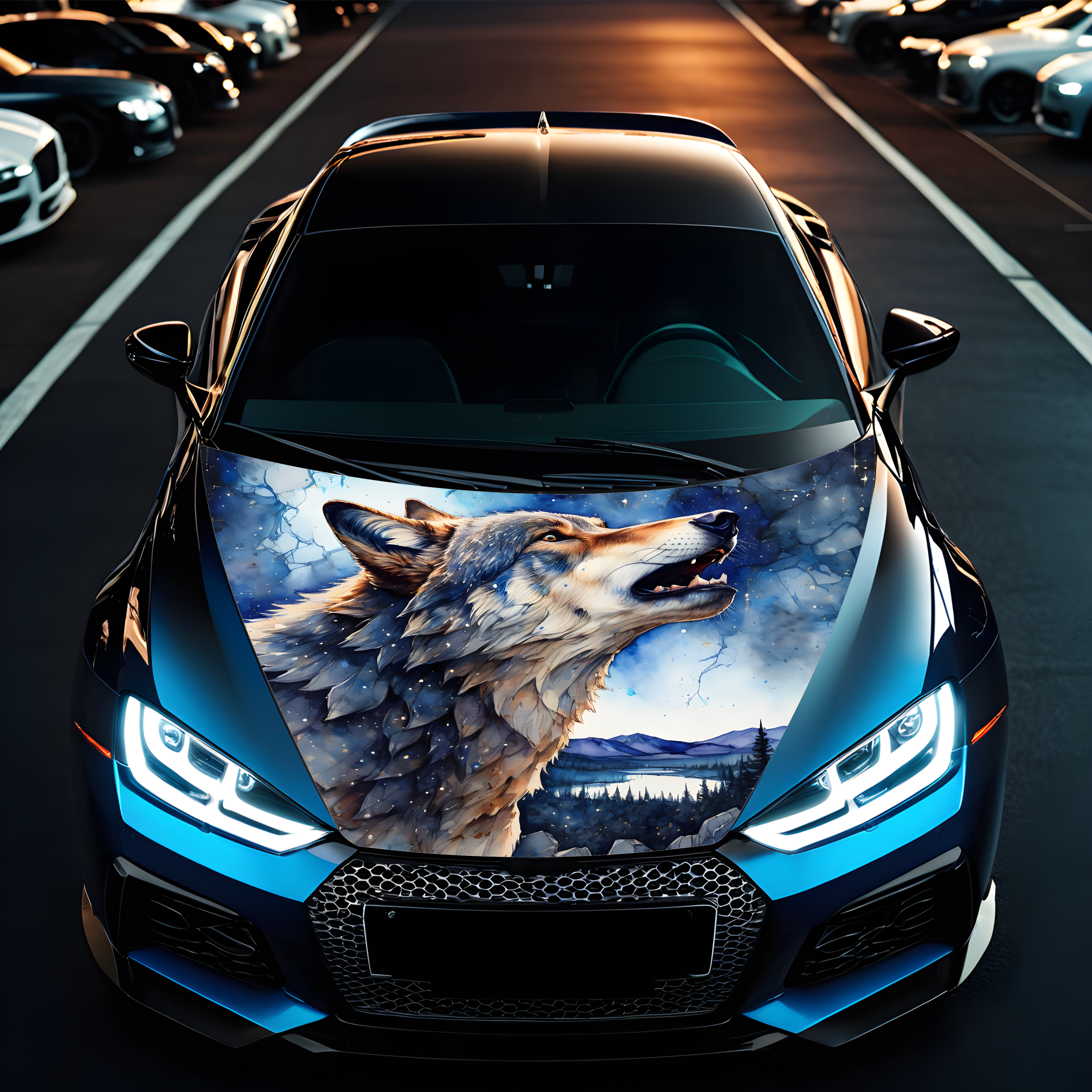 Folie Capota Auto "Hood Art" rezistenta la exterior, marime S (150 x 110cm) - Cod: AVX-CAPOTA-030S [1]