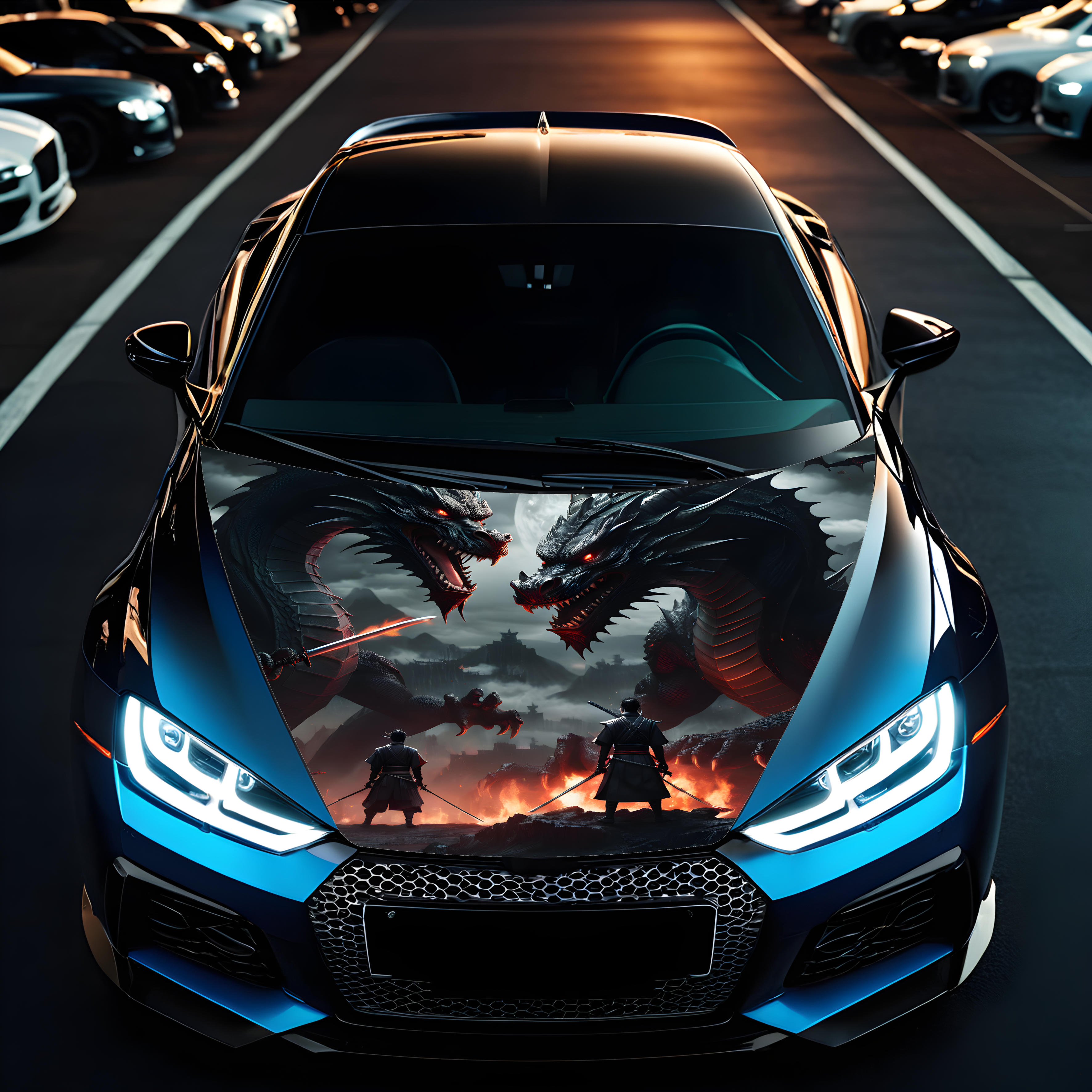 Folie Capota Auto "Hood Art" rezistenta la exterior, marime M (165 x 120cm) - Cod: AVX-CAPOTA-022M [1]