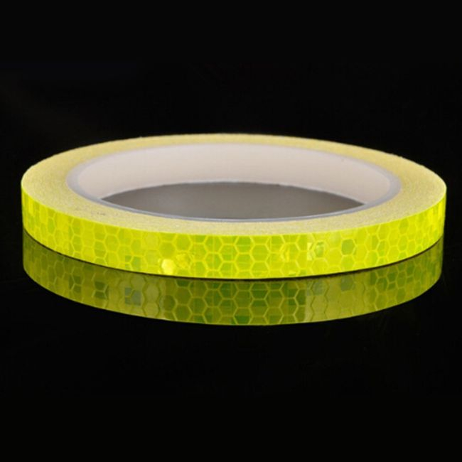 2 x Sticker Reflectorizant "OUTLINE DECO", culoare GALBEN, dimensiune 1cm x 8m [5]
