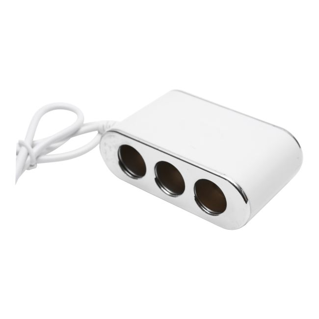 Adaptor bricheta auto tripla 12/24V, iluminata LED, cu intrerupator individual si 1 port USB, 5V, 2.1A [2]