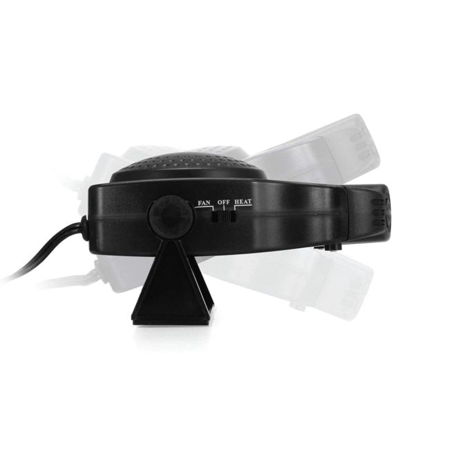 Aeroterma Auto 2in1, Ventilate, Incalzire Rapida si Dezghetare Geamuri, 12V, Putere 150W, cu mufa de bricheta [3]