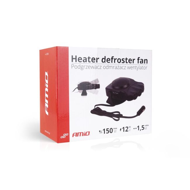 Aeroterma Auto 2in1, Ventilate, Incalzire Rapida si Dezghetare Geamuri, 12V, Putere 150W, cu mufa de bricheta [2]