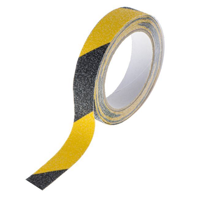Banda de protectie Anti-Alunecare, autoadeziva, culoare Negru-Galben, dimensiune 5m x 2,5cm [4]