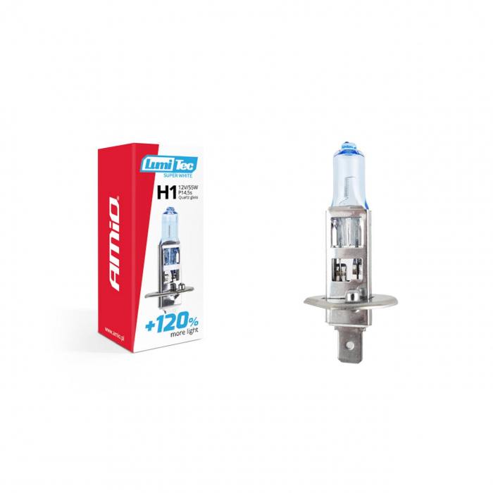 Bec halogen H1 12V 55W LumiTec SuperWhite + 120% [1]