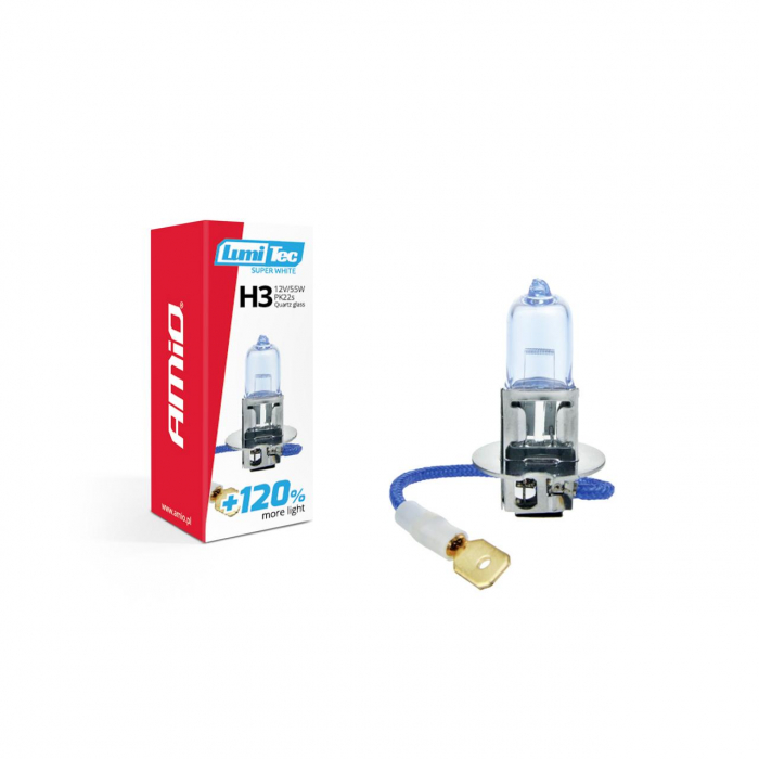 Bec halogen H3 12V 55W LumiTec SuperWhite + 120% [2]