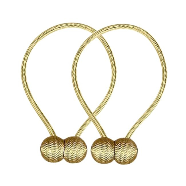Bratara magnetica de prindere perdele/draperii, model GOLDEN BALLS [2]
