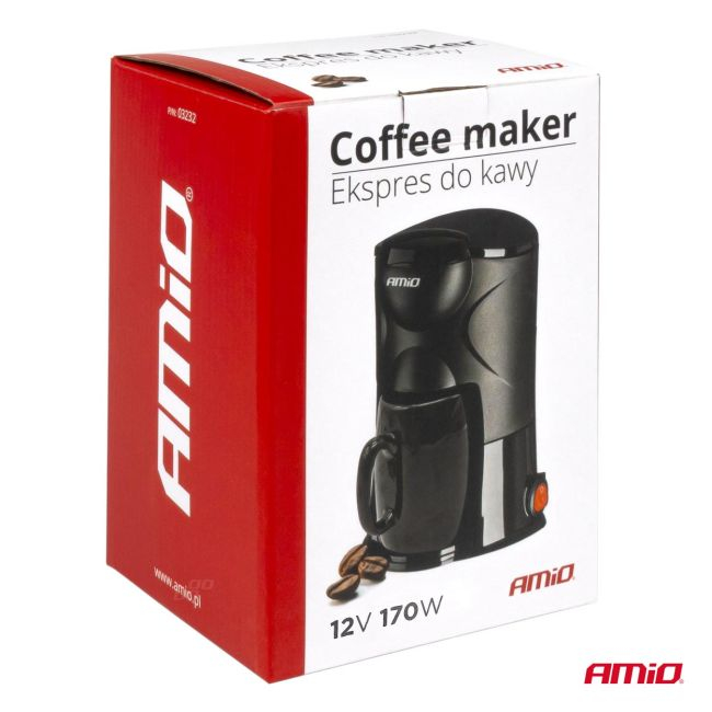 Cafetiera auto pentru autoutilitare si microbuze, alimentare 12V, putere 170W, volum 150ml [2]