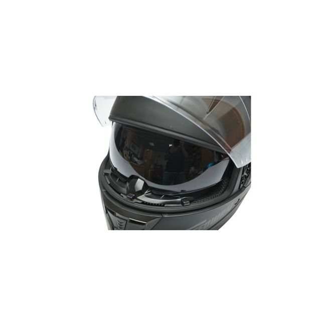 Casca moto integrala negru mat cu viziera transparenta si ochelari de soare, marimea L, model Arcane II [5]