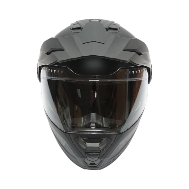 Casca motocross integrala, negru mat cu viziera transparenta si ochelari de soare marimea XL, model LION [4]