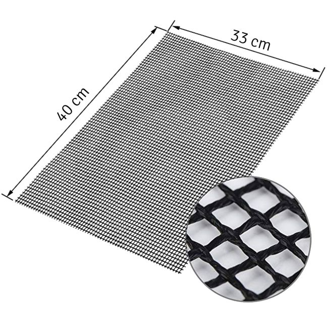 Covoras antiaderent din teflon pentru gatitul pe gratar, reutilizabil, lavabil, 40 x 33 cm [5]