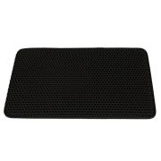 Covoras impermeabil pentru litiera pisici, dimensiune 40 x 60 cm, dublu strat, culoare Neagra [6]