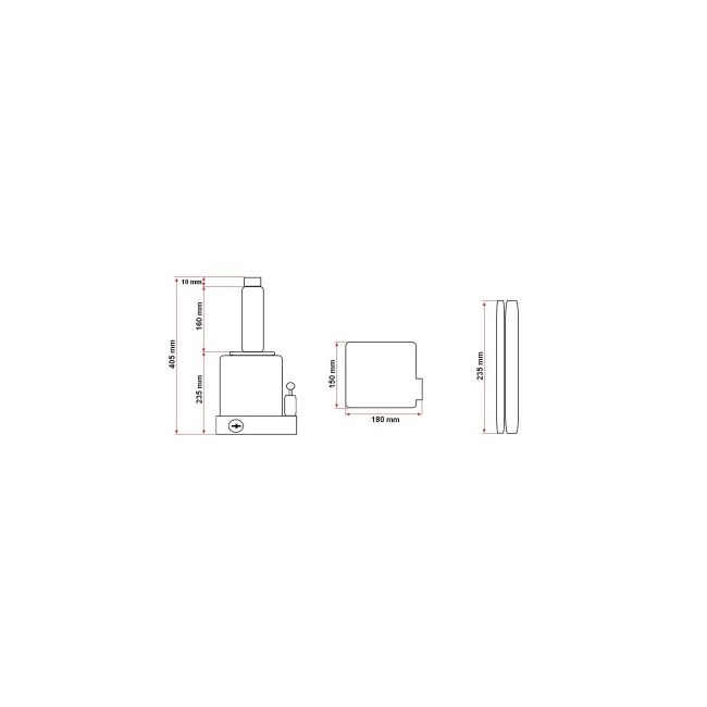 Cric hidraulic tip piston, sarcina maxima suportata 20T [4]