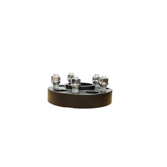 Distantier janta auto, dimensiune 5x112, grosime 25mm, prindere dubla cu piulite con drept  M14x1.5 [3]