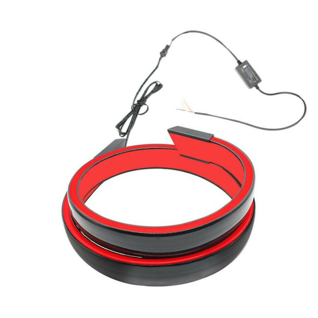 Eleron auto cu lampa stop frana suplimentara pentru autoturisme, 12V, 120cm, Negru [3]