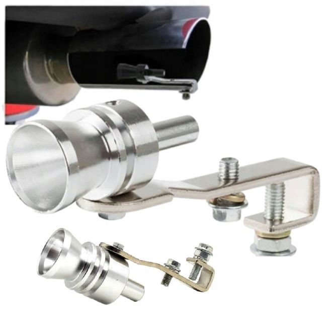 Fluier din aluminiu pentru toba marime M, compatibil cu motoare intre 1600 - 2000 cc [2]