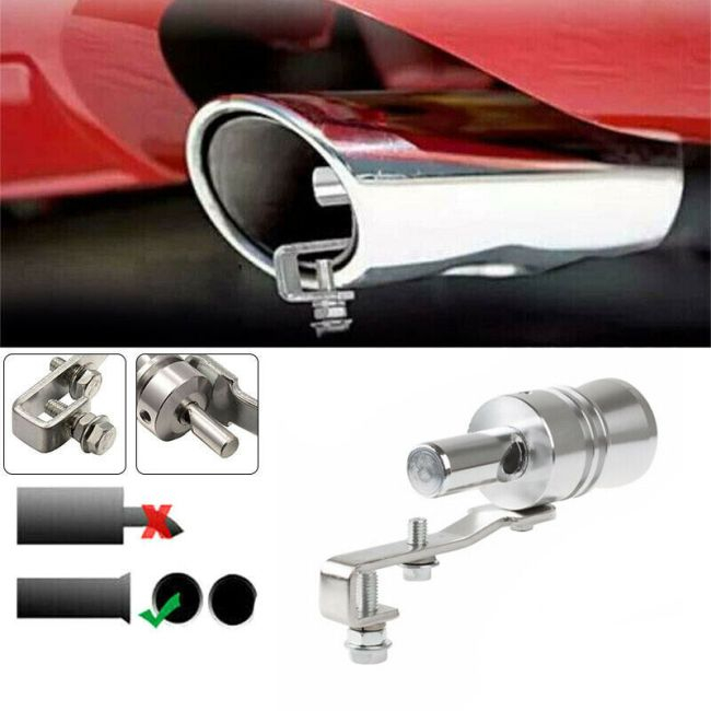 Fluier din aluminiu pentru toba marime M, compatibil cu motoare intre 1600 - 2000 cc [4]