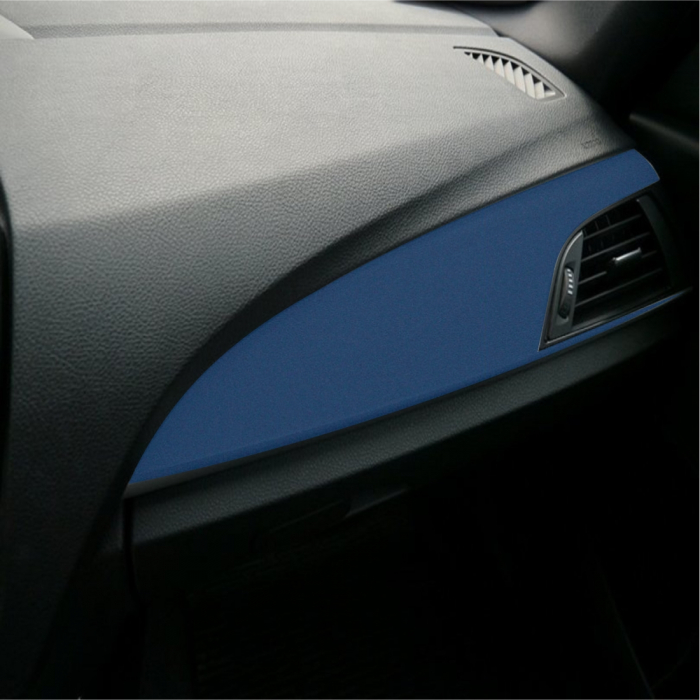 Folie Auto Colantare Trimuri, Model Catifea Albastru Navy, 100 x 45cm [1]