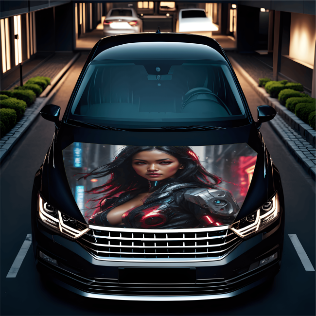 Folie Capota Auto "Hood Art" rezistenta la exterior, marime L (180 x 130cm) - Cod: AVX-CAPOTA-001L [4]
