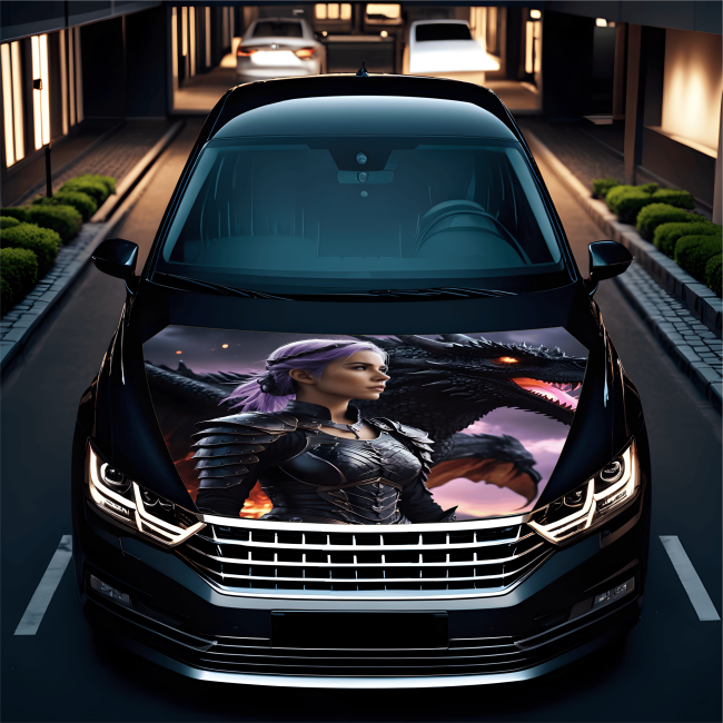 Folie Capota Auto "Hood Art" rezistenta la exterior, marime L (180 x 130cm) - Cod: AVX-CAPOTA-002L [4]