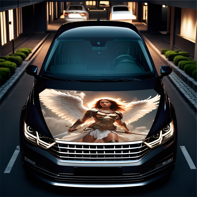 Folie Capota Auto "Hood Art" rezistenta la exterior, marime L (180 x 130cm) - Cod: AVX-CAPOTA-004L [4]