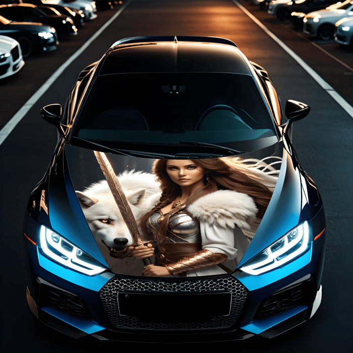 Folie Capota Auto "Hood Art" rezistenta la exterior, marime L (180 x 130cm) - Cod: AVX-CAPOTA-006L [1]