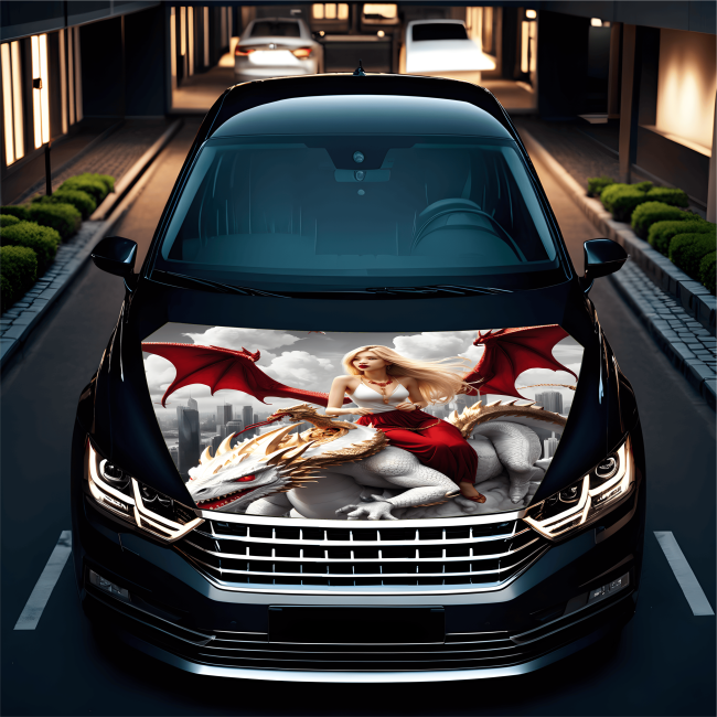 Folie Capota Auto "Hood Art" rezistenta la exterior, marime L (180 x 130cm) - Cod: AVX-CAPOTA-009L [4]