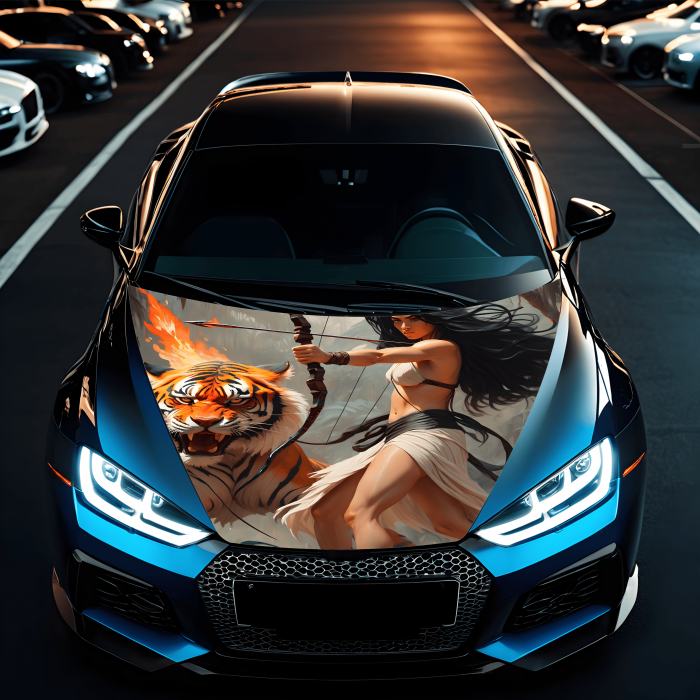 Folie Capota Auto "Hood Art" rezistenta la exterior, marime L (180 x 130cm) - Cod: AVX-CAPOTA-010L [1]